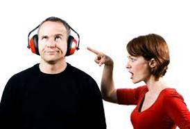 Couple communicating