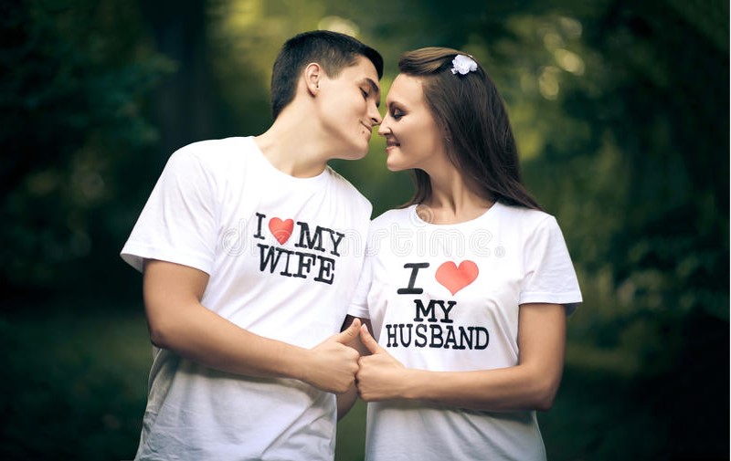 Couple together outdoors